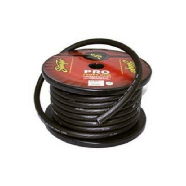 Aamp Of America 50 ft. PRO 1-0 Gauge Power Wire - Black SPW10TB
